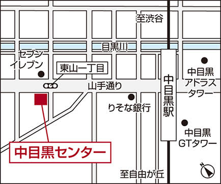 三井のリハウス 中目黒センター地図