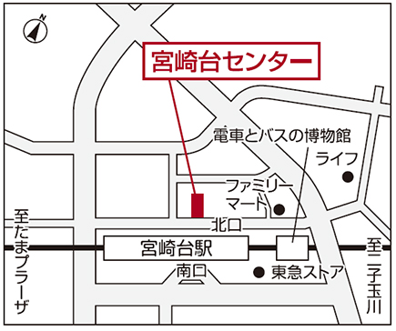 ＜三井のリハウス 宮崎台センター地図＞