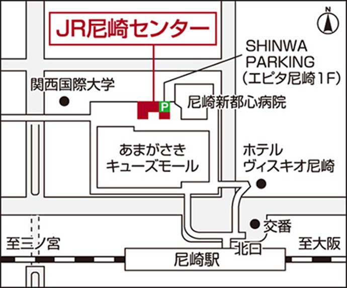 三井のリハウス JR尼崎センター地図